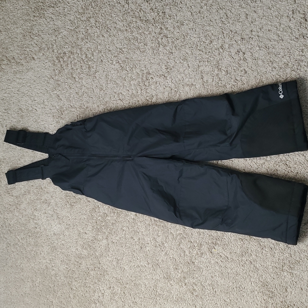 Columbia kids pants ski snowboard sport fleece omni-shield sz 4/5 black